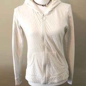 COLUMBIA White Zipper Hoodie